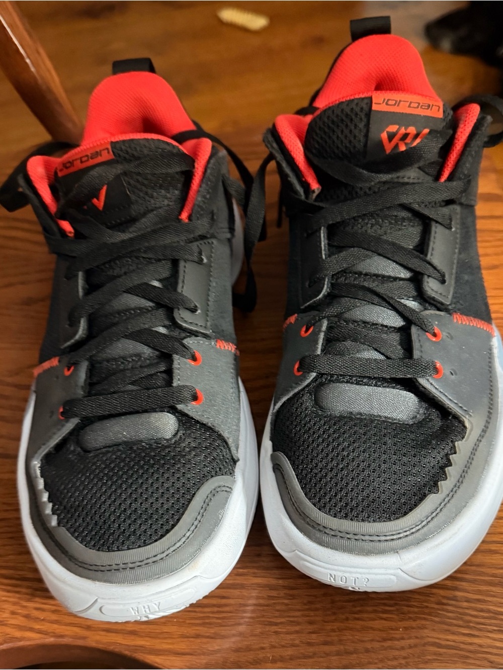 Jordan Men’s Black and Red Athletic Shoes